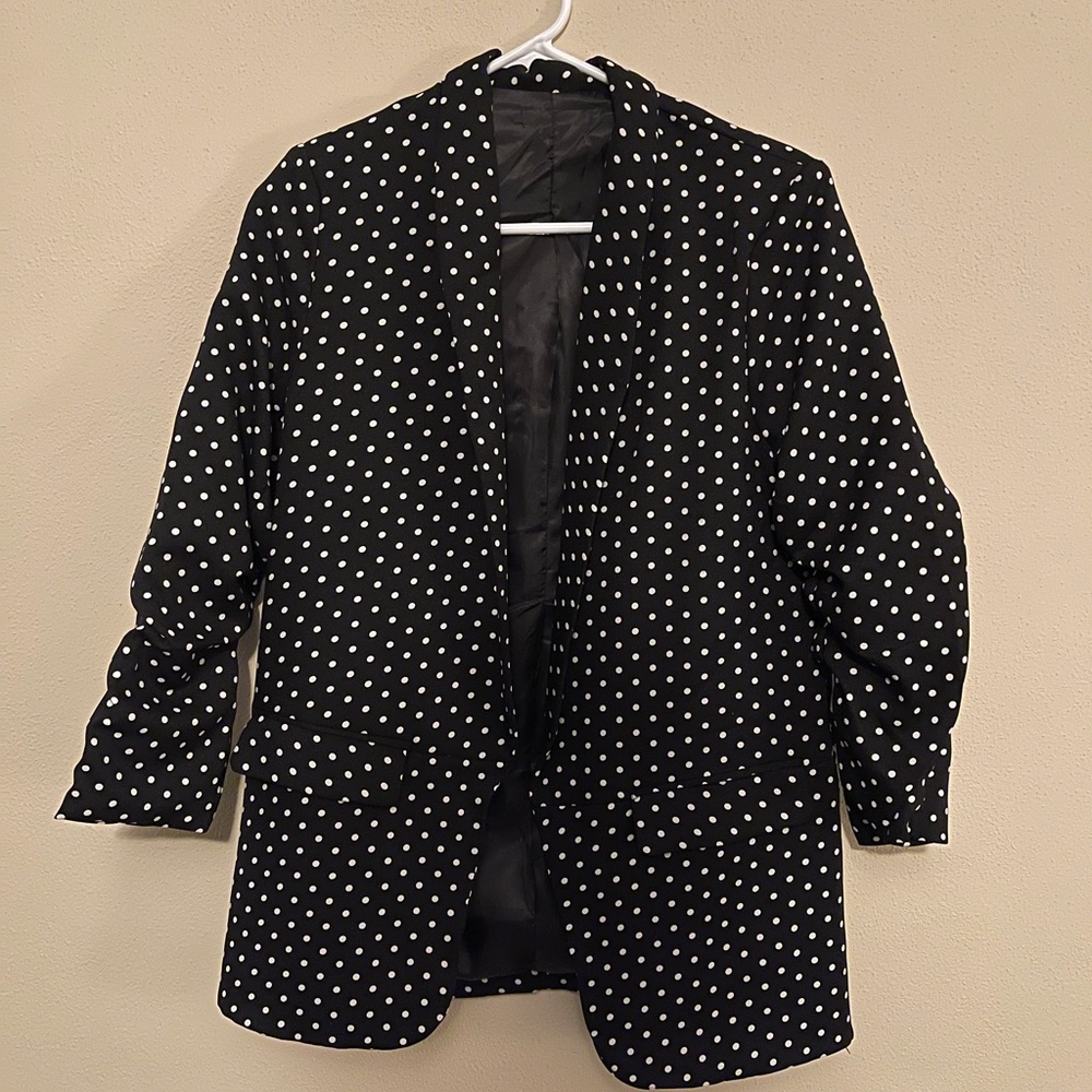 Polka-dot, blazer style jacket